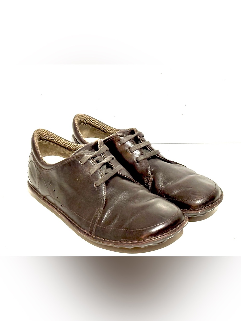 Patagonia Performance Loulu Velvet Brown Leather Lace Up Men's Size 10
